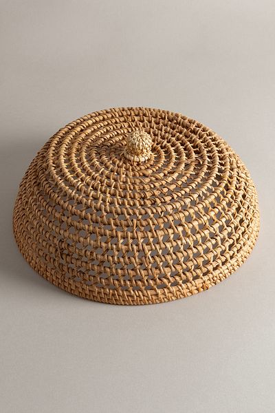 Koza Home Natural Rattan Meander Food Protector - 31X13Cm 9071