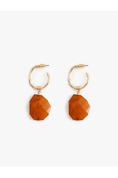 Koton Stone Hoop Earrings