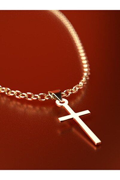 JEWELAi 14 ayar altın Haç Kolye Ucu 0.5 gr, KC11103 Kodlu