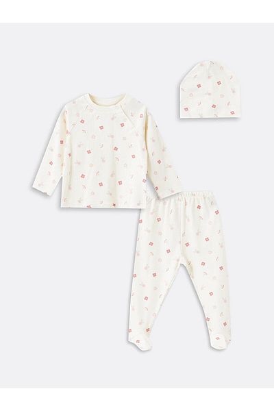 LC Waikiki Lcw Printed Baby Girl Hospital Exit Set