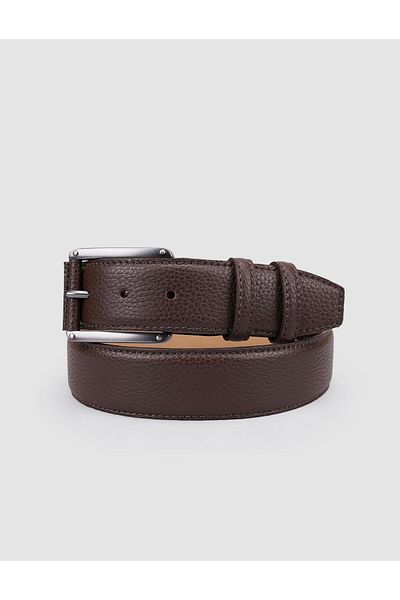 Cabani 100% Genuine Leather Brown 4 cm Men's Casual Belt