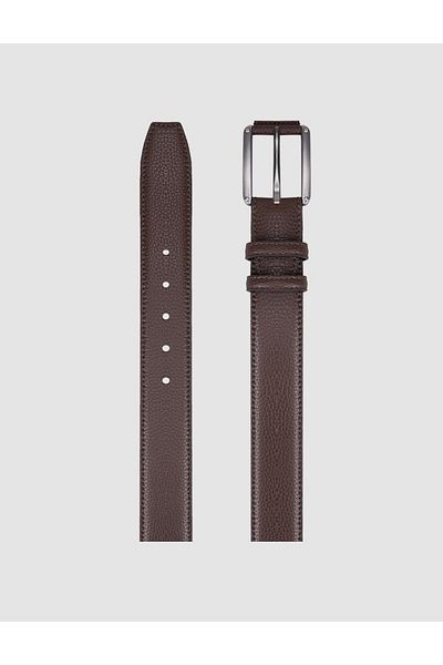 Cabani 100% Genuine Leather Brown 4 cm Men's Casual Belt