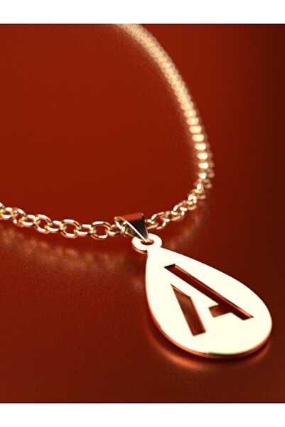 JEWELAi 14 ayar altın A Harfi Kolye Ucu 0.5 gr, KC12855 Kodlu