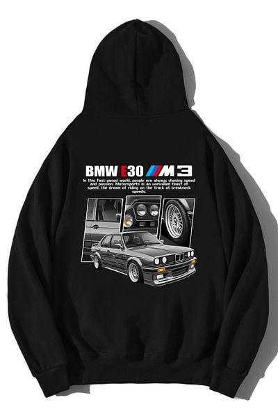 BRZ COLLECTION Hanocă supradimensionată unisex BMW E30 M3