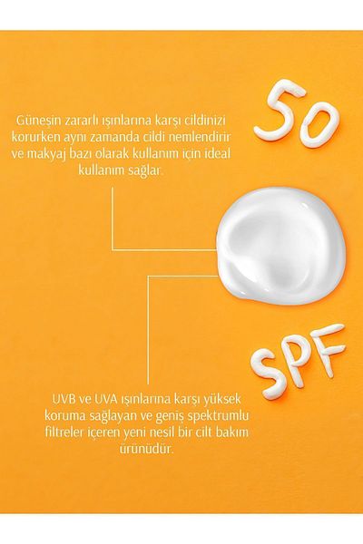 LEODİNS Spf 50 Anti-Blemish Sunscreen - Tone Equalizing, Oil-Free, Moisturizing Face Cream 100ml