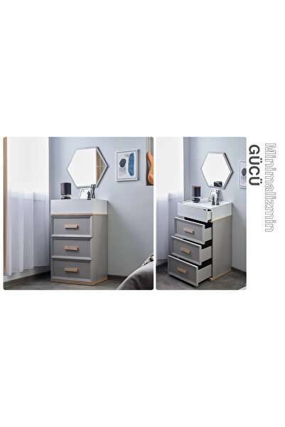 Lajivert Evon Yüksek Şifonyer