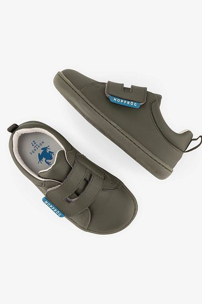 HOPFRÖG Smart Walker Casual - Pantofi pentru copii Kaki Barefoot, Super Mat
