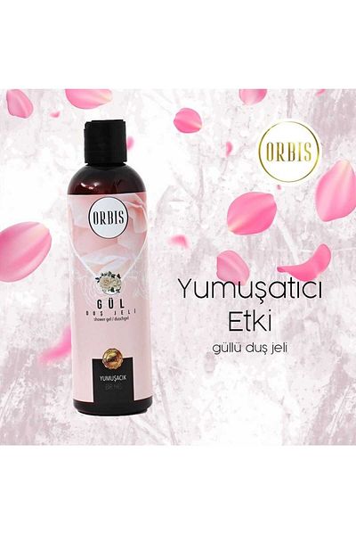 ORBİS 400 ml Rose Shower Gel - with Softening Effect and Moisturizing Content Togin Brand Bag Gift