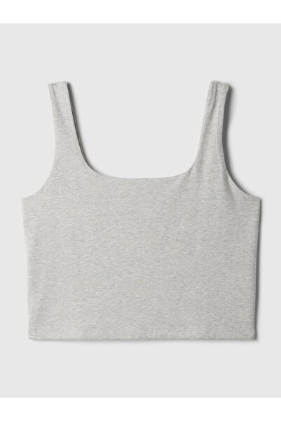 GAP Kadın Gri Compact Jersey Crop Atlet