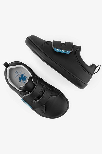 HOPFRÖG Smart Walker - ежедневни черни боси детски обувки, супер матови