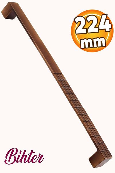 Badem10 Bihter Furniture Kitchen Drawer Cabinet Cupboard Metal Antique Copper (224 MM-22.4 CM) Handle Handles