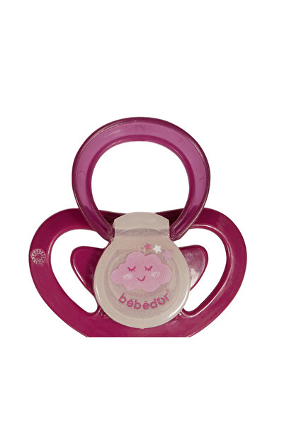 Bebedor Gece Serisi Karanlıkta Parlayan Silikon Damaklı Emzik 6-18ay Bordo 182
