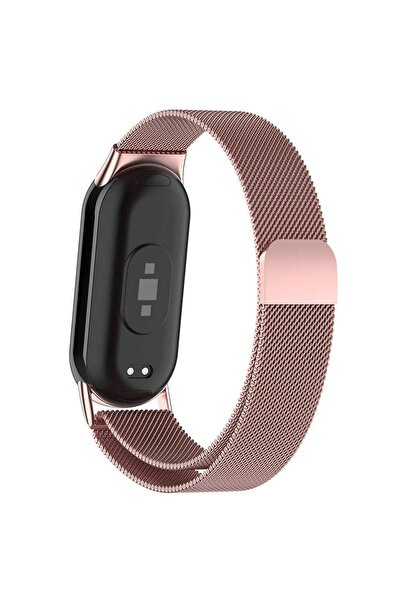KRETON Mi Band 8 , Mi Band 9 Ve Mi Band 10 Ile Uyumlu Kordon Hasır Örgü Metal...