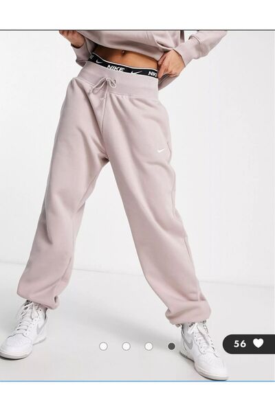 Nike Sportswear Phoenix Fleece High-rise Oversize Pembe Kadın Eşofman Altı