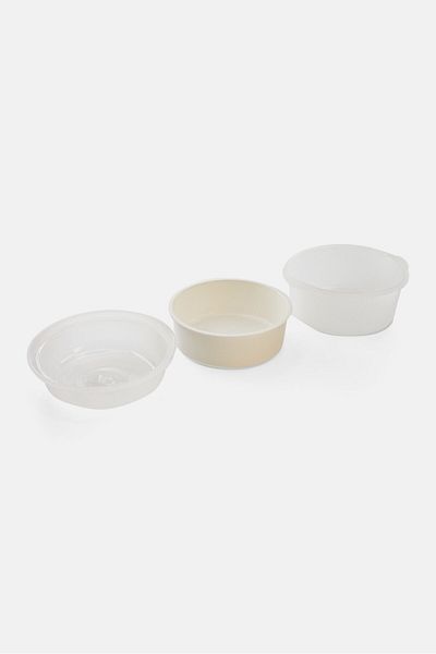 Kitchen Craft Microwave 3 Part Steamer Set, White