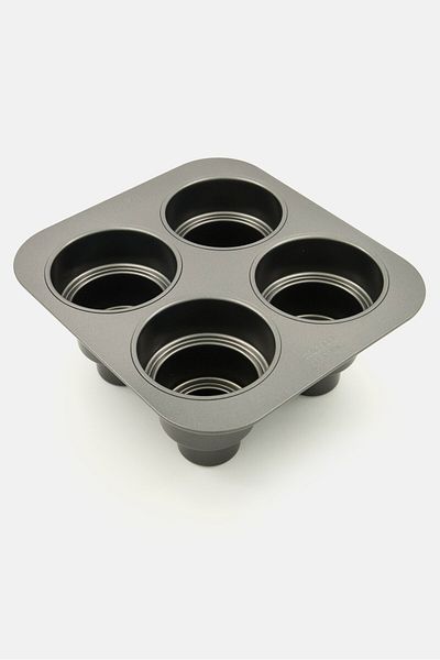 Kitchen Craft Chicago Metallic Non-stick Round Shape Mini Cake Pan, Dark Grey
