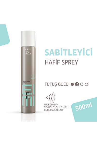 Wella Professionals Eimi Mistify Me Light Hold Fast Drying Saç Spreyi 500 ml