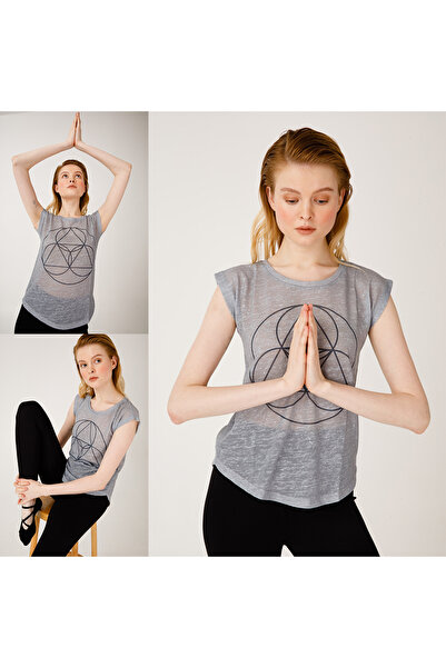 Biggdesign Biggyoga Namaste Grey T-shirt