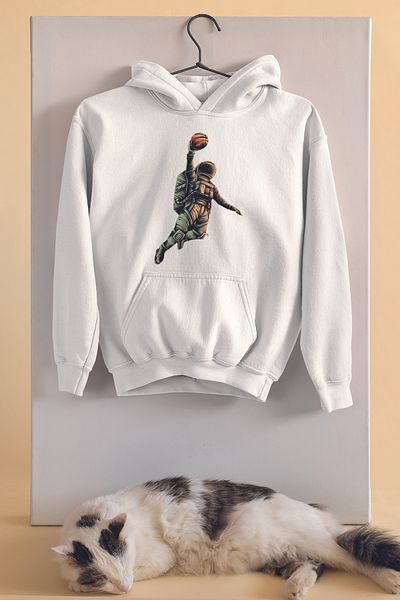ADABEBEK Παιδική μπλούζα Unisex Oversize Spiker Astronaut με στάμπα