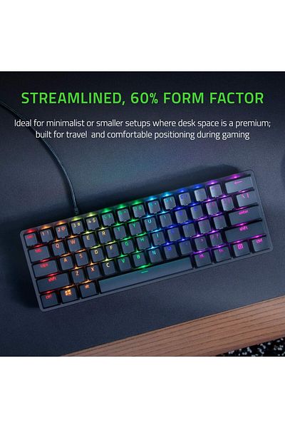 RAZER Huntsman Mini 60% Gaming Keyboard Optical Red Switch - Black