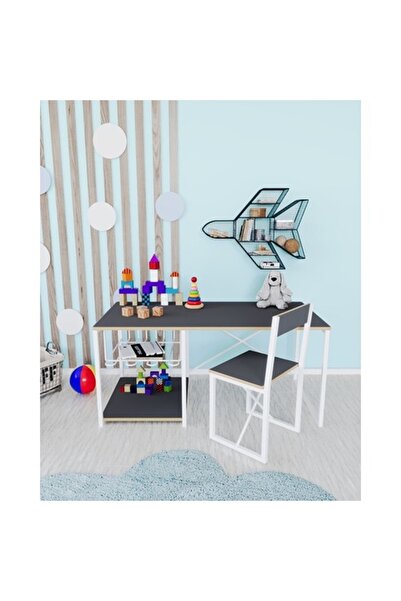 Güzelkan Çocuk Çalışma Masası ve Sandalyesi Oyun Etkinlik Aktivite Masası