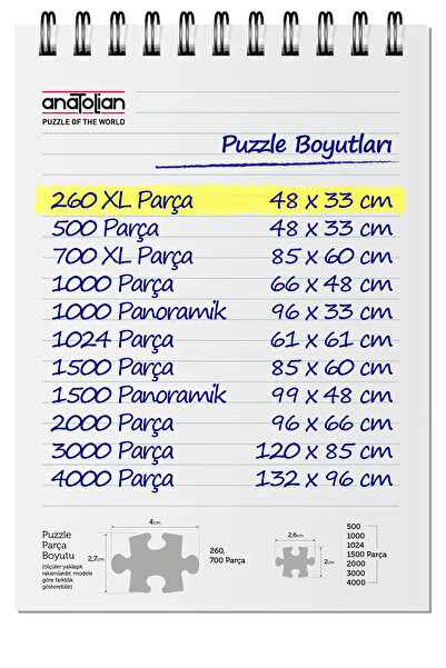 Anatolian Puzzle 260 Parça xl Yapboz Puzzle - Enerjik Kediler 3336