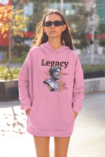 ADABEBEK Γυναικείο φούτερ με κουκούλα Legacy Printed 22845