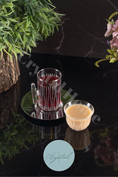 crystal home 18 Piece Tea and Coffee Set