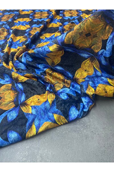 ipekkumaş Ossa Desen Elbiselik Kadife Kumaş Ürünümüz Adet Olarak Satılır 1 Ad...