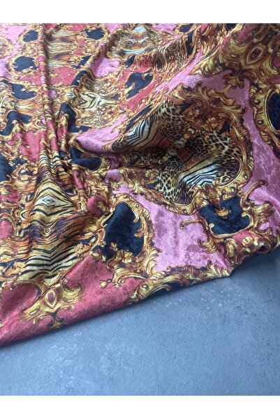 ipekkumaş Tiran Desen Elbiselik Kadife Kumaş Ürünümüz Adet Olarak Satılır 1 Adet 1 Metre