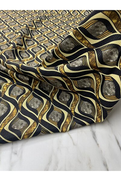 ipekkumaş Altın Simli Viyana Desen Elbiselik Keten Kumaş Ürünümüz Adet Olarak...