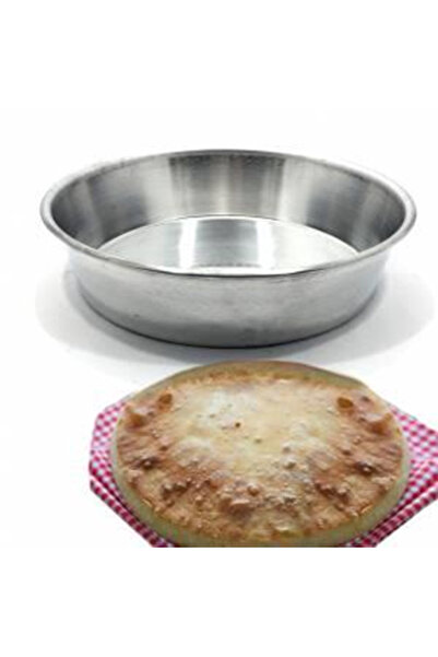 abnturk 2 adet Ev Ekmeği yapma Derin Fırın Tepsisi Ø29cm Yüksek Kenar Alüminy...