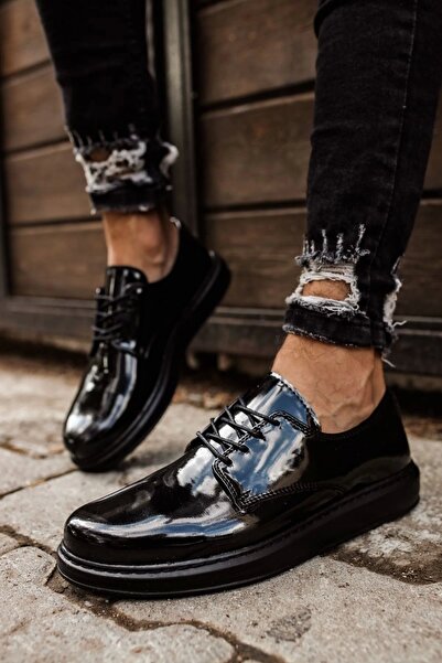 Chekich CH003 RST - Чорні чоловічі черевики Verniciata Classica