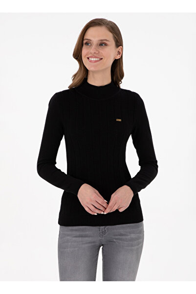 U.S. Polo Assn. U.S. Polo Assn. Плетен пуловер с обло деколте и тясна кройка,...