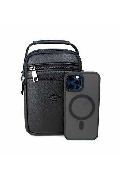 deri,se club Men's Multi-Pocket Strap Hand and Shoulder Bag