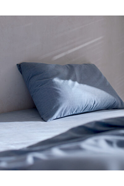 Madame Coco Odette Çift Kişilik %100 Pamuk Ranforce Baskılı Nevresim Takımı - Koyu Mavi