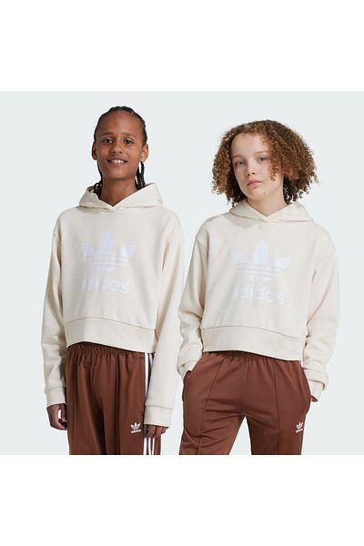 adidas Iy7468-c Hanorac decupat de culoare crem - Hanorac pentru copii