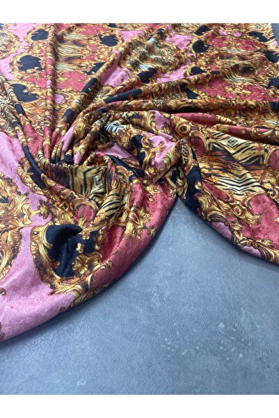 ipekkumaş Tiran Desen Elbiselik Kadife Kumaş Ürünümüz Adet Olarak Satılır 1 Adet 1 Metre