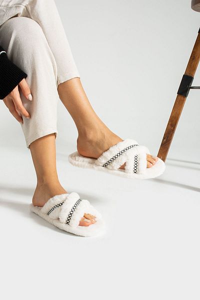 RedPlay Eva Sole Women's House Slippers - Cross Banded Guest House Dowry