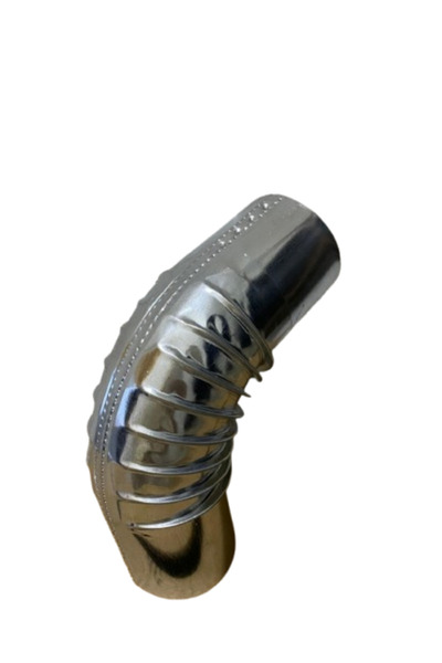 KIVRAKLAR Kıvraklar 2 Adet Kamp Soba Borusu Dirseği, Pelet Soba Borusu, Çadır Soba Borusu Dirseği Çap: 8 cm