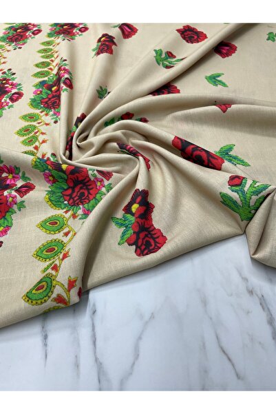 ipekkumaş Türkmen Desen Elbiselik Keten Kumaş Ürünümüz Adet Olarak Satılır 1 Adet 1 Metre