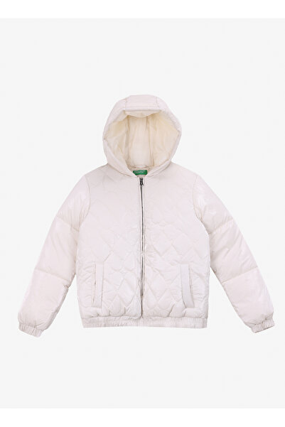 Benetton Krem Kadın Ceket 27WYCN05A 6R2