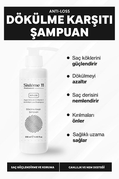 Sistéme 11 System 11 Anti-Spill Shampoo 	 250ml 8684091009344