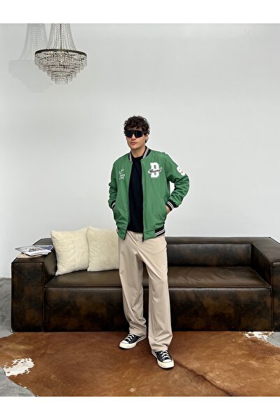 maroni ERKEK NAKIŞLI OVERSİZE KOLEJ CEKET