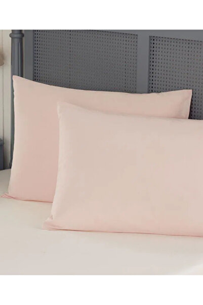 GERCELLA 2 ADET %100 COTTON PUDRA PEMBESİ(PAMUK) (50x70cm) YASTIK KILIFI