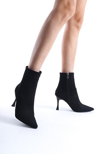 LDR Süet İnce Topuklu Kadın Bot