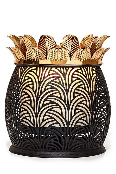 Bath & Body Works حامل شموع Pineapple Luminary بثلاثة فتائل