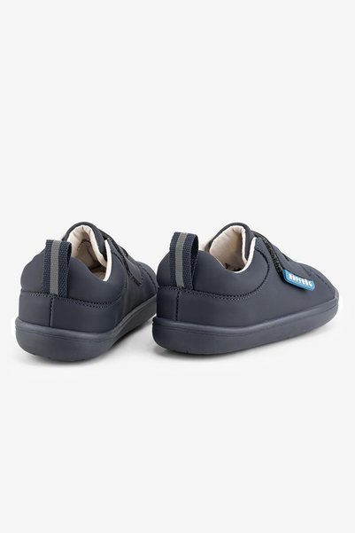 HOPFRÖG Smart Walker Casual Matte Navy Blue Barefoot Kids Shoes