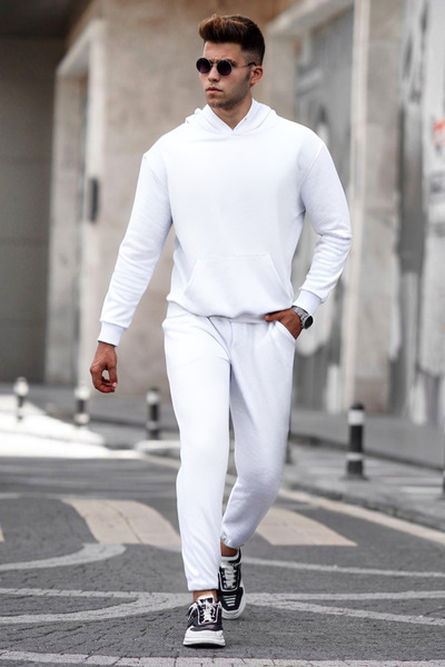 CMZ COLLECTİON Ανδρικό σετ φούτερ με κουκούλα oversized και ελαστικά μανίκια