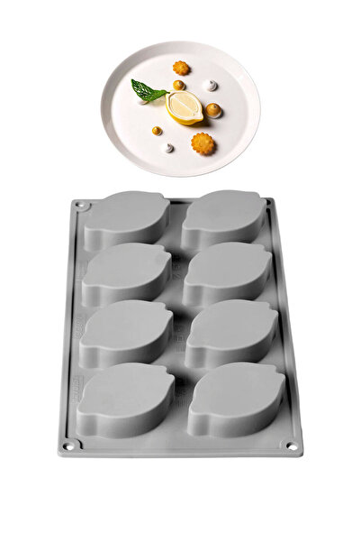 PASTRY PLANET قالب سيليكون ليموني احترافي 8 أقسام